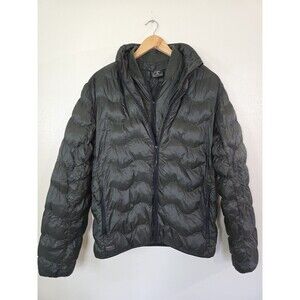 Superdry Short And Light Puffer Jacket Mens Size Large Green Quilted M5011201A